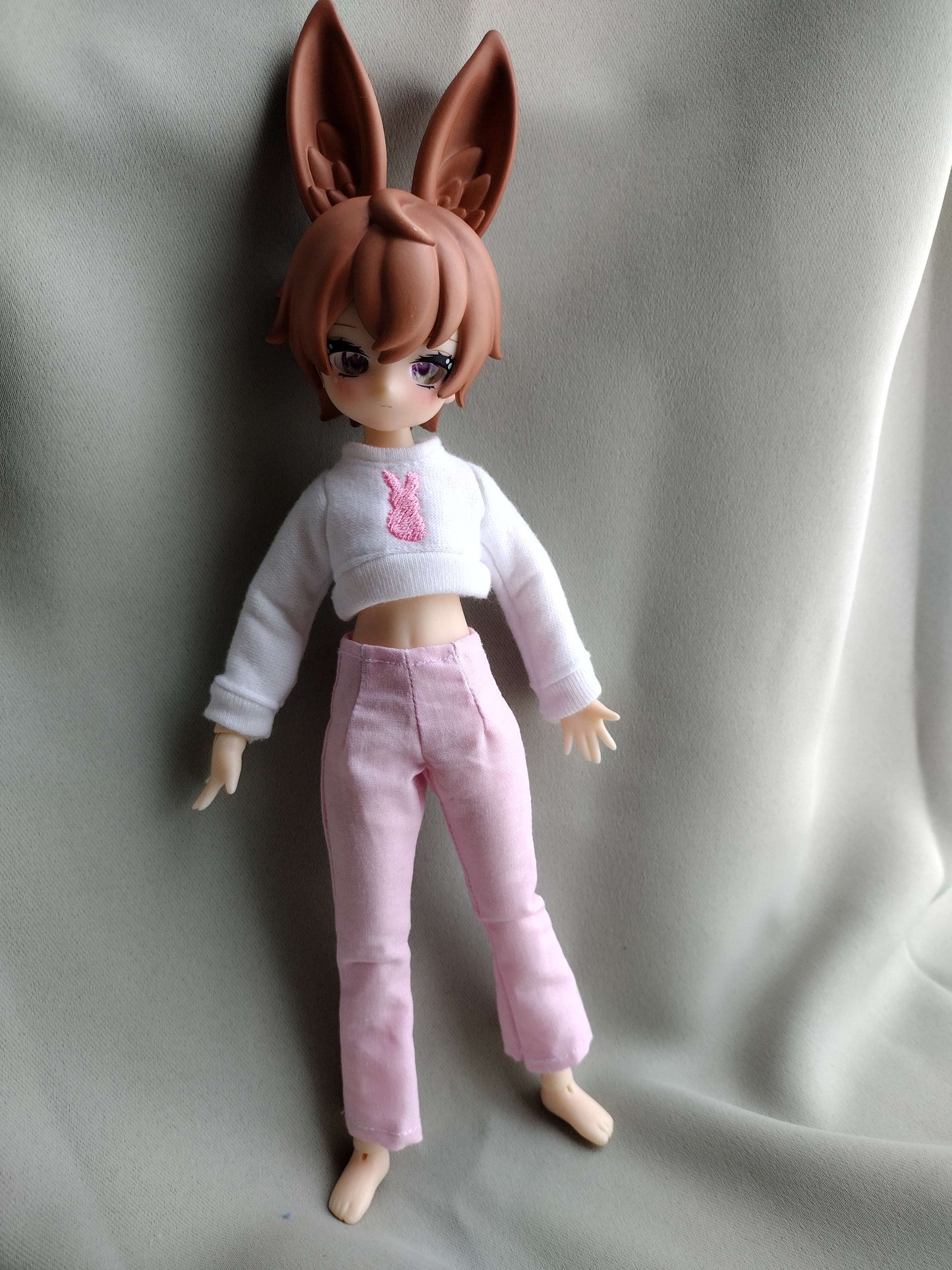 1/6 cozy Pink Bunny set