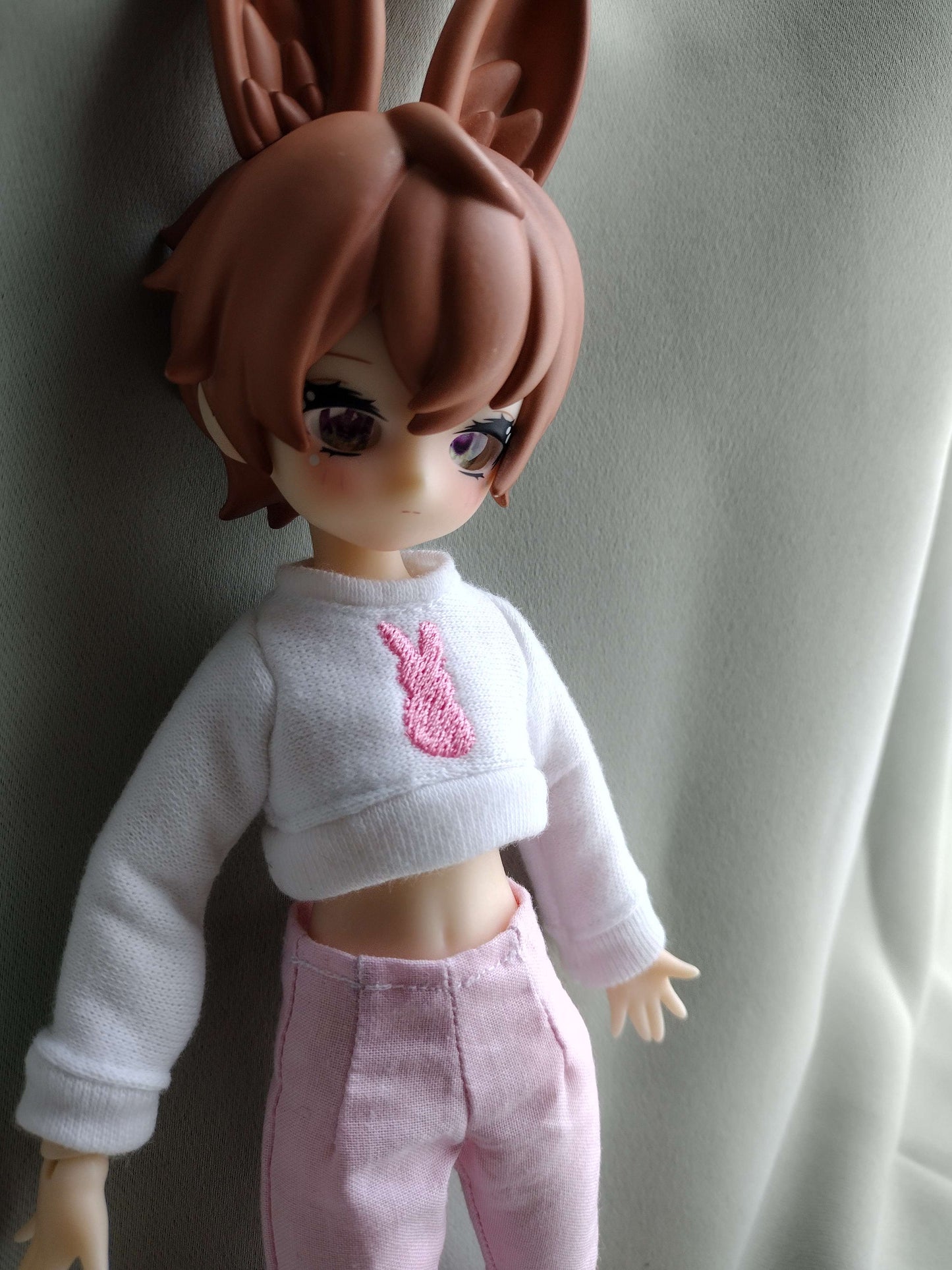 1/6 cozy Pink Bunny set